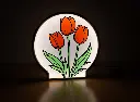 Lampe trois tulipes