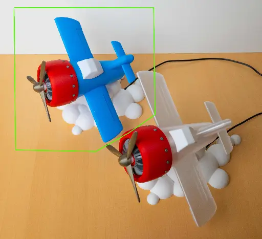 [3DP_LED_MOD_AVION_OPA_BLEU] Lampe avion - bleu opaque